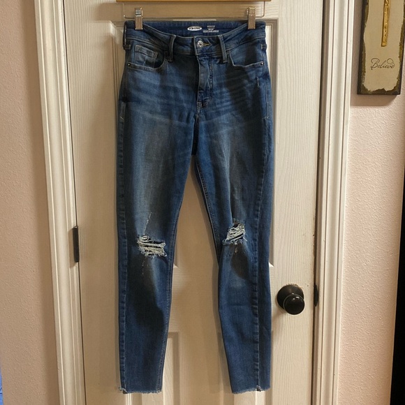 OLD NAVY Rockstar Super Skinny High Rise Jeans Size 2 - Picture 1 of 10